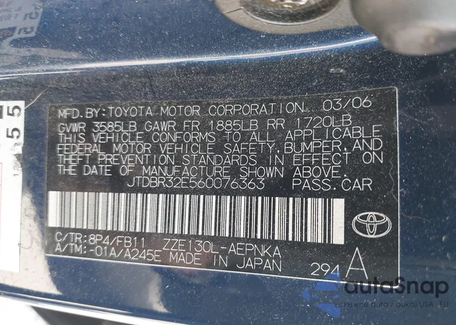 JTDBR32E560076363: 42285871