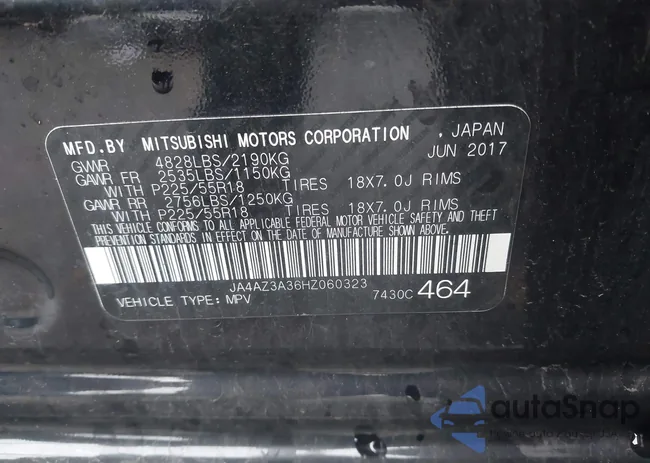 JA4AZ3A36HZ060323: 42285937