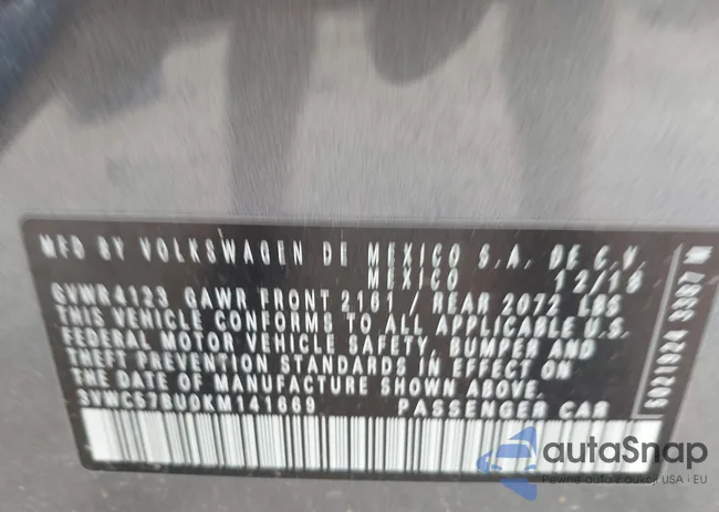 3VWC57BU0KM141669: 42285940