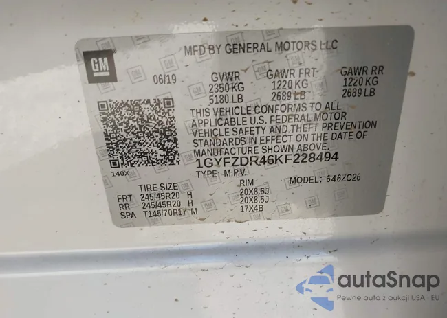 1GYFZDR46KF228494: 42287297