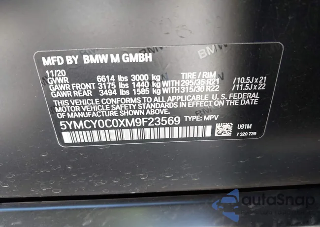 5YMCY0C0XM9F23569: 42287324