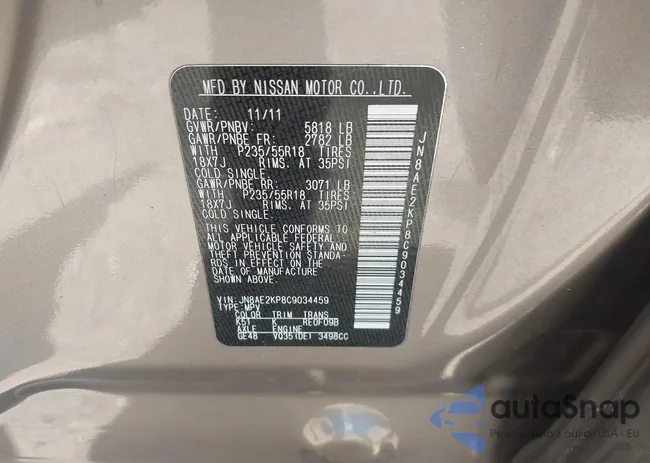 JN8AE2KP8C9034459: 42287399