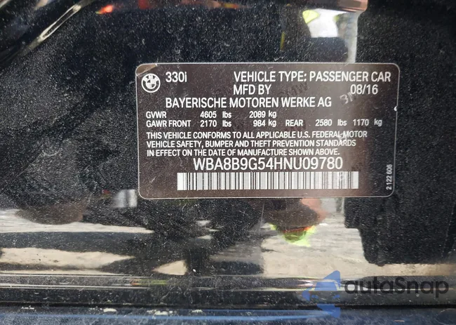 WBA8B9G54HNU09780: 42287689