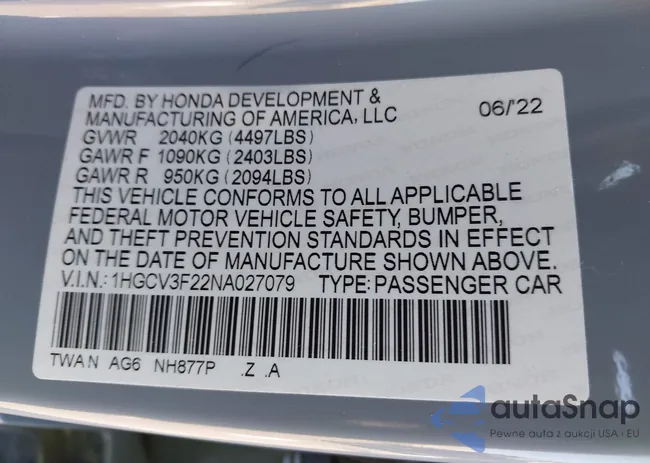 1HGCV3F22NA027079: 42287792