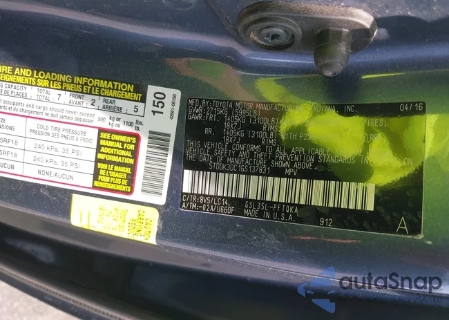 5TDDK3DC1GS137831: 42286909