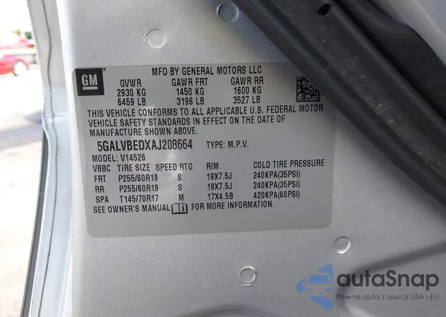 5GALVBEDXAJ208664: 42287174