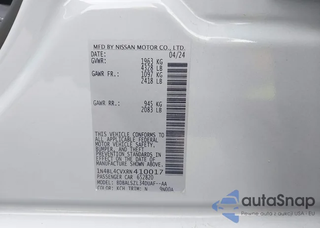 1N4BL4CVXRN410017: 42288343