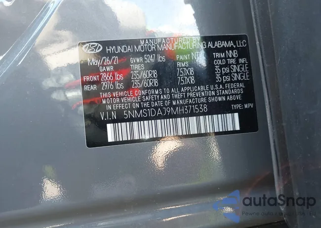 5NMS1DAJ9MH371538: 42288385