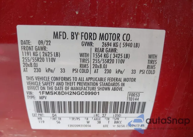 1FMSK8DH2NGC09901: 42288417