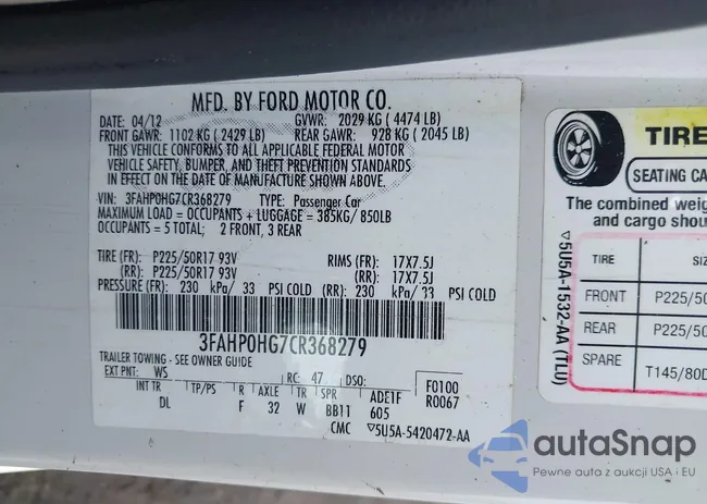 3FAHP0HG7CR368279: 42288523