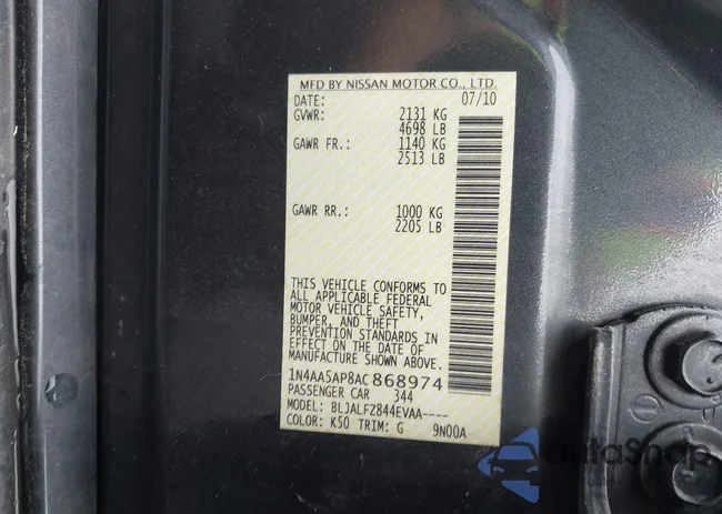 1N4AA5AP8AC868974: 42288789