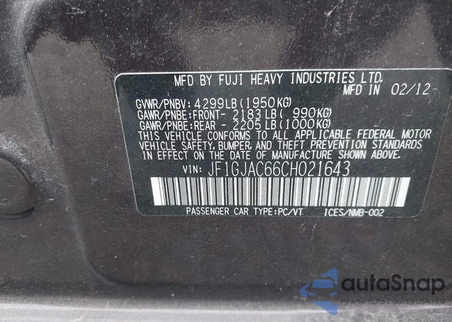 JF1GJAC66CH021643: 42287817