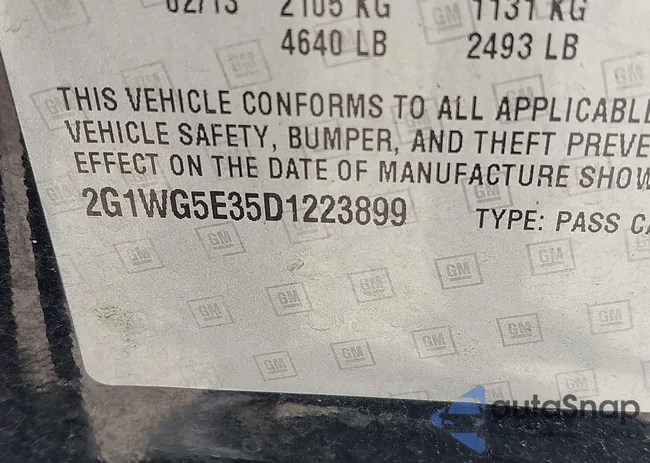 2G1WG5E35D1223899: 42288171