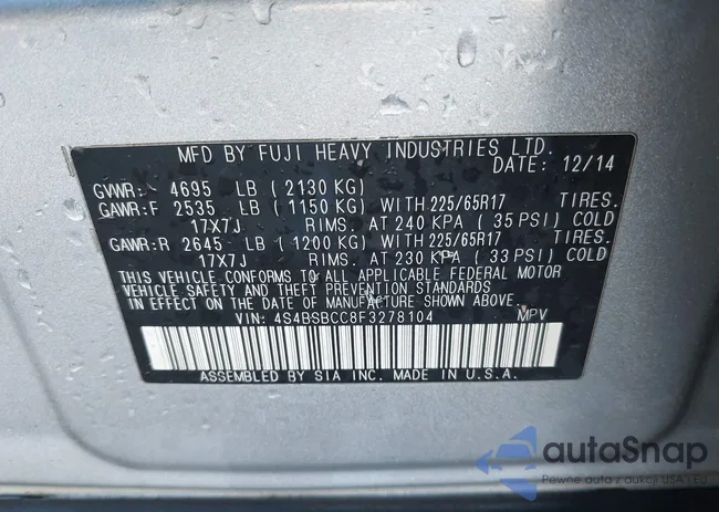 4S4BSBCC8F3278104: 42289256