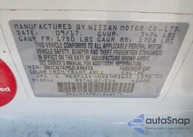 3N1CN7AP0JL816474: 42289278