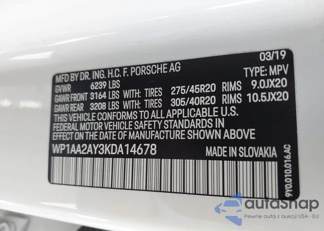 WP1AA2AY3KDA14678: 42289286