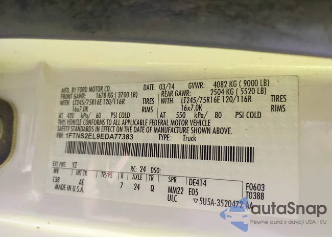 1FTNS2EL9EDA77383: 42289325