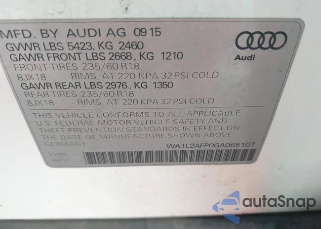 WA1L2AFP0GA065107: 42289335