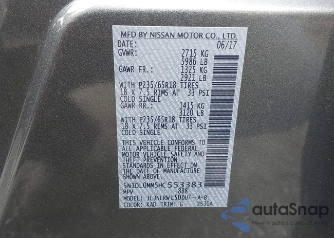 5N1DL0MM5HC553383: 42289393