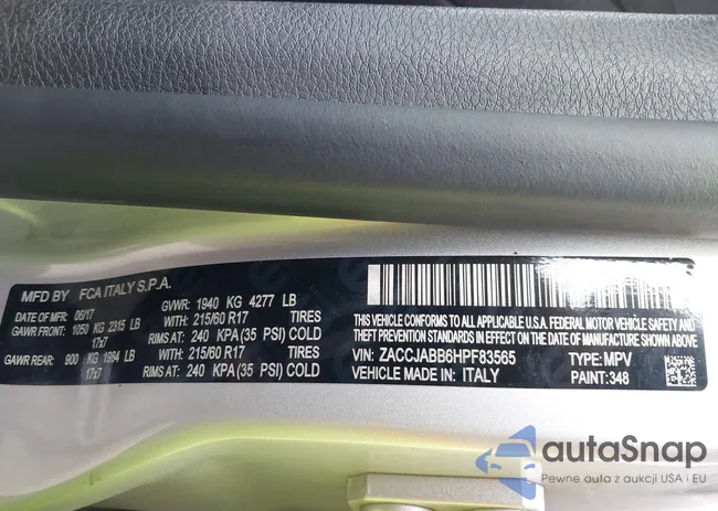 ZACCJABB6HPF83565: 42289470