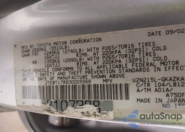 JTEBT17R830005568: 42289596