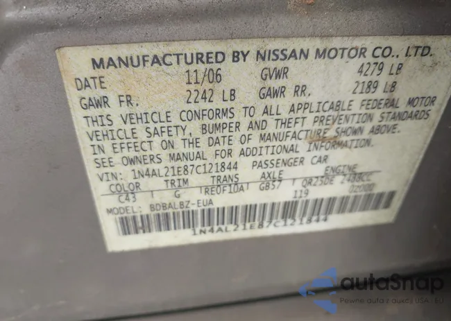 1N4AL21E87C121844: 42289699