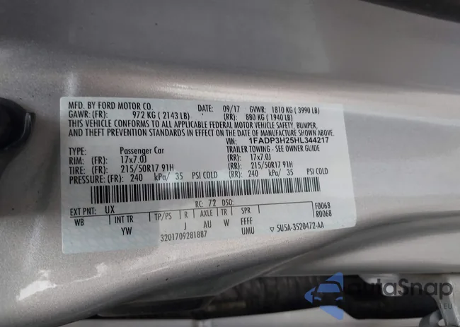 1FADP3H25HL344217: 42288828