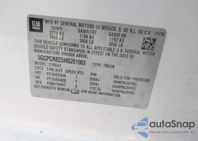 3GCPCREC5HG261063: 42288888