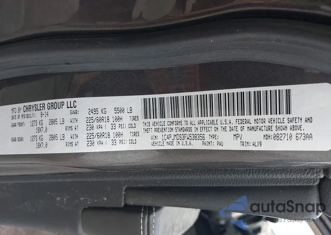 1C4PJMDS3FW538356: 42288913