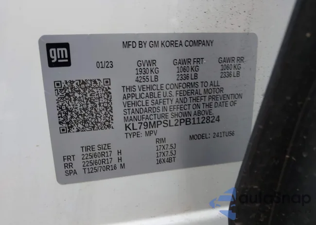 KL79MPSL2PB112824: 42288930