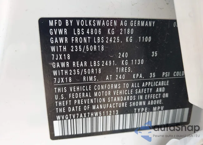 WVGTV7AX7HW511213: 42289109