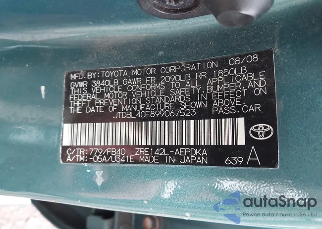 JTDBL40E899067523: 42289114