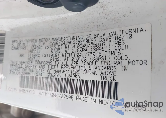 3TMJU4GN8BM111574: 42290215