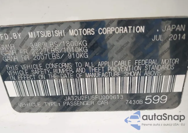 JA32U2FU5FU000613: 42290219