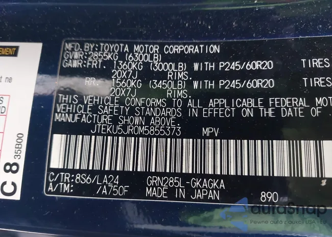 JTEKU5JR0M5855373: 42290447