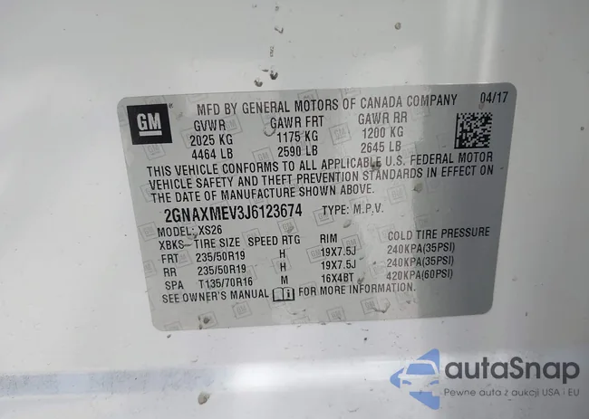 2GNAXMEV3J6123674: 42290515