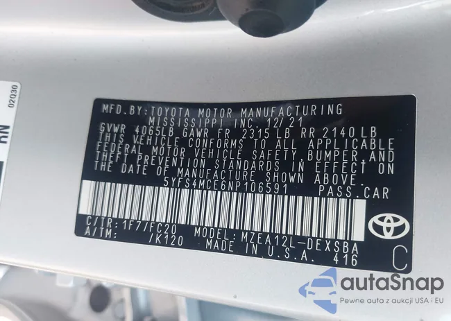 5YFS4MCE6NP106591: 42290539