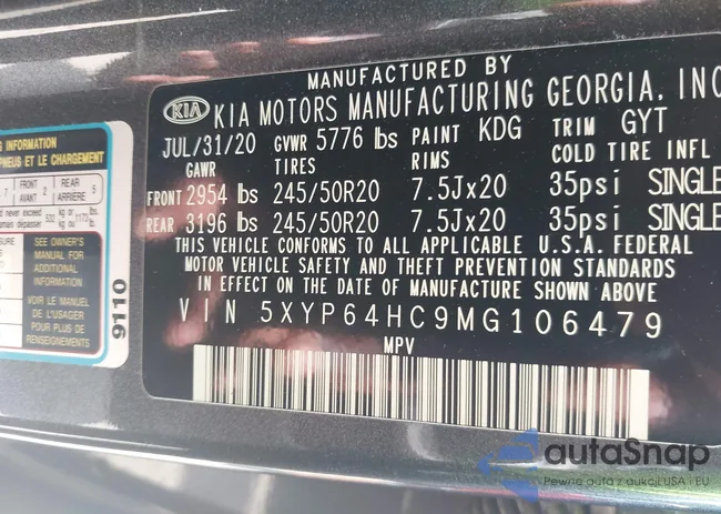 5XYP64HC9MG106479: 42290563