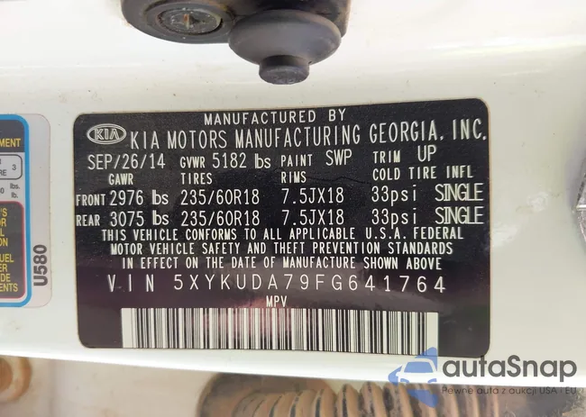 5XYKUDA79FG641764: 42290578