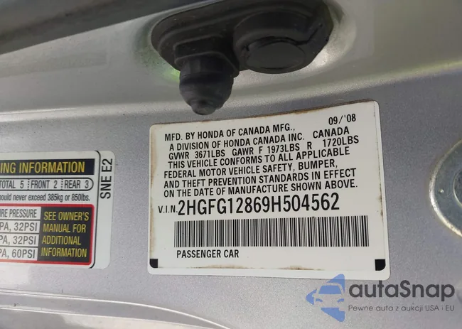 2HGFG12869H504562: 42290792