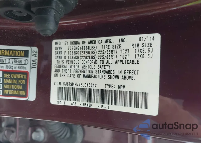 5J6RM4H77EL046042: 42289899