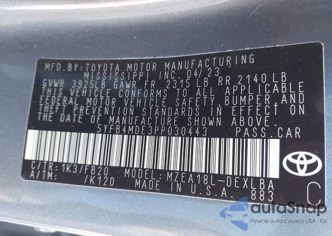 5YFB4MDE3PP030443: 42289921