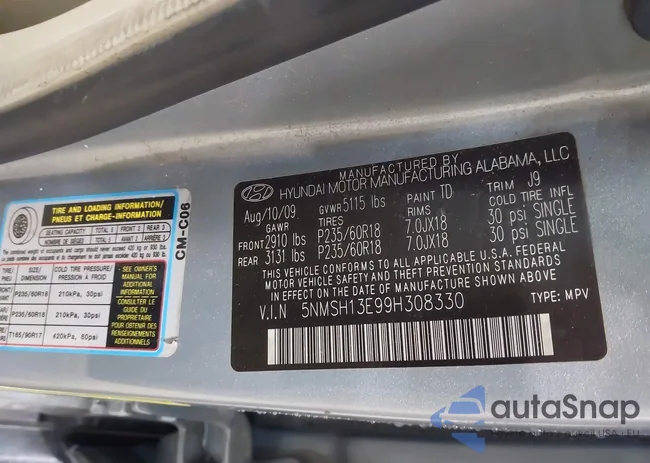 5NMSH13E99H308330: 42290096