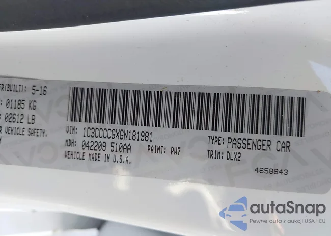 1C3CCCCGXGN181981: 42290111