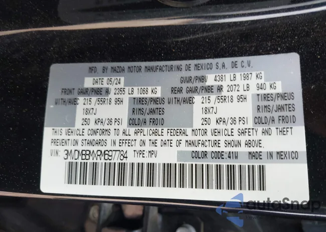 3MVDMBBMXRM697784: 42290201