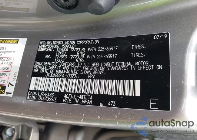 JTJDARBZ9L5002011: 42291534