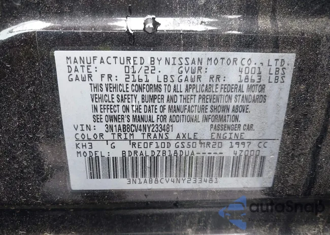 3N1AB8CV4NY233481: 42291668