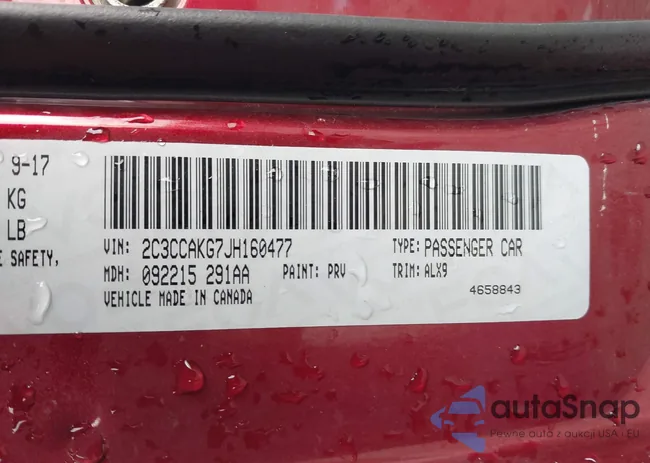 2C3CCAKG7JH160477: 42291777