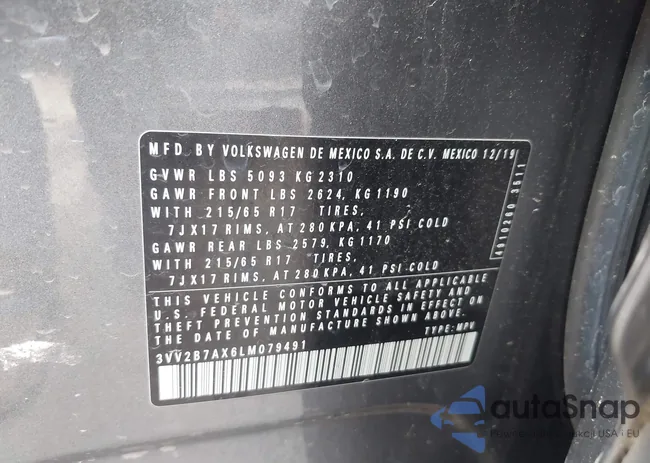 3VV2B7AX6LM079491: 42290837