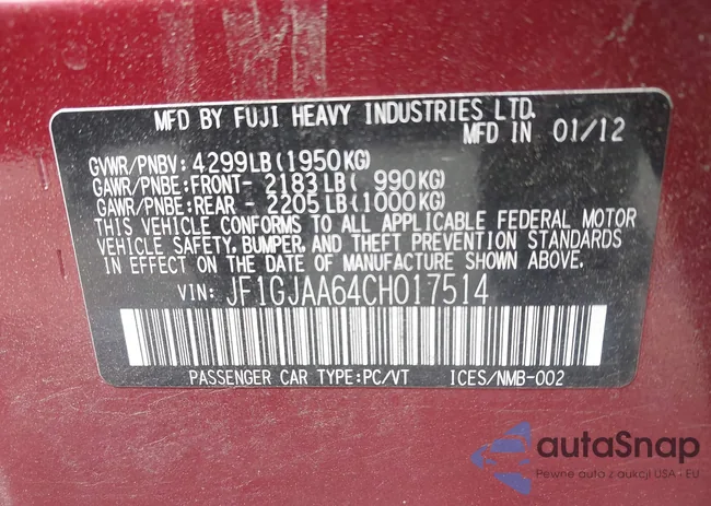 JF1GJAA64CH017514: 42292274